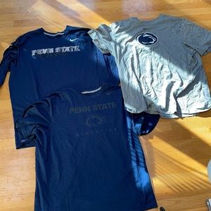 LOT OF 3 NIKE DRI-FIT LEGEND SHIRTS PENN STATE NITTANY LIONS MEN’S XL